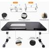 USB Cooling Fan Laptop Desk Portable Adjustable Foldable Computer Desks Notebook Holder TV Bed Sofa PC Lapdesk Table view 3