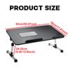 USB Cooling Fan Laptop Desk Portable Adjustable Foldable Computer Desks Notebook Holder TV Bed Sofa PC Lapdesk Table view 4
