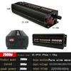 GEHPYYDS Power Inverter 1600W 2000W 3000W 4000W 5000W 6000W 8000W Pure Sine Wave 12V/24V to 110V/220V 230V Converter with 2 AC Outlets & LCD Display for RV Truck Car Home Use,2000W-24Vto220V view 2