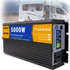 3000W 4000W 5000W 6000W 8000W High Efficiency Pure Sine Wave Power Inverters DC12V/24V to AC 110V/220V~240V Converter,with LCD Display & AC Outlets for Home RV Solar System Car,5000W-24vto110V view 1