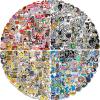 Arme Stickers Pack, 400 PCS Cool Stickers Decals, Random Sticker for Waterbottles Laptop Computer Vinyl Waterproof Sticker, Skateboard Stickers for Adults view 1