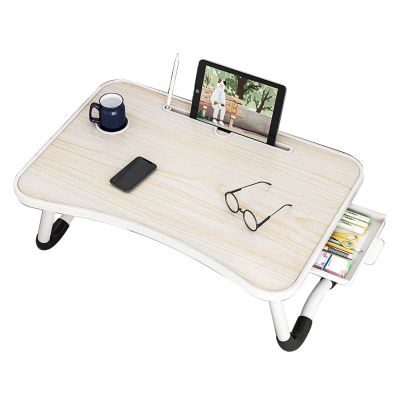 TATSEN Foldable Laptop Table for Bed Laptop Lap Desk Stand Portable Laptop Desk Portable Laptop Table for Couch Foldable Laptop Table with Storage Drawer (Color : Style 11)