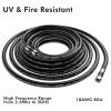 RELIAGINT 35ft RG6 Coaxial Cable Black, 75 Ohm Coax Cable with F Connector & F81 Double Female Coupler, Low Loss High-Speed TV Antenna Extension Cord for HD TV, Satellite & Dish view 4