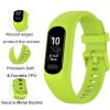 Juaupepo Soft Silicone Bands Compatible with Garmin Vivosmart 5, Rugged Case Band Silicone Sport Replacement Strap Protective Cases/Cover Protector Drop-Proof Shockproof for Women Men (Green) view 3