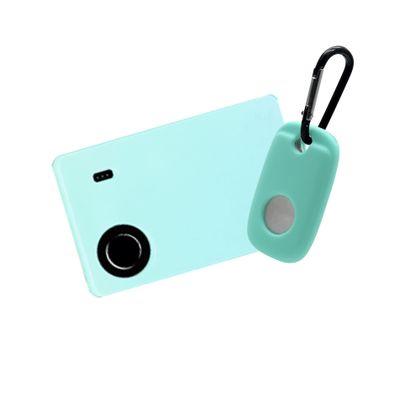 2 Pack Silicone Case with Keychain for Tile Slim and for Tile pro 2022 for Item Finder Accessories Protect Tracker,Secure Slim Holder for Tile Slim Anti-Scratch for Wallet,Mint Green