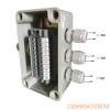 ANZOAT Waterproof Outdoor Terminal Box one into Three 32A 220V 10 Terminal Junction Cassette Cartridge view 2