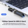 chenyang USB 3.0 Adapter,USB 3.0 Type A Male to Female Extension Power Data Video Adapter 90 Degree Left Angled 10Gbps view 2