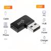 chenyang USB 3.0 Adapter,USB 3.0 Type A Male to Female Extension Power Data Video Adapter 90 Degree Left Angled 10Gbps view 3
