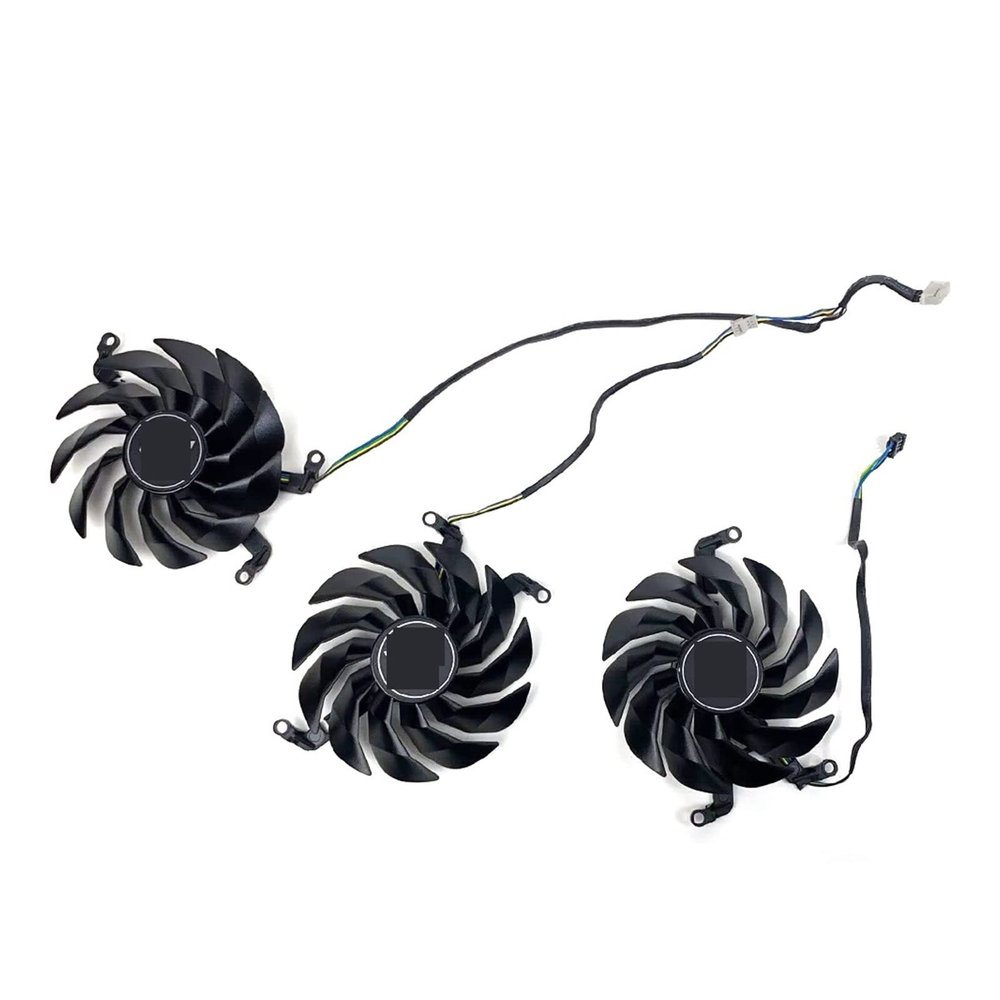 REMSEY 95MM 5PIN T129215SU Cooling Fan RTX3090 3080 3070 GPU Fan Compatible for KFA2 for Galax RTX 3060 3070 3080 3090 Ti METALTOP Video Card Fan Kindly (Color : 3PCS)