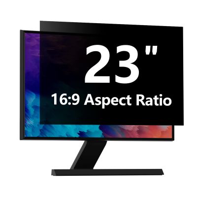 Computer Privacy Screen Protector 23 Inch with Hp Dell Acer Asus Samsung LG and More, Removable Security Shield Filter for 16:9 Aspect Ratio Monitor Like ViewSonic Sceptre AOC Koorui BenQ (23" Diagonal 16:9 1 Pack)