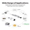 Tonton 2 Pack 3.3FT 1M DC Power Extension Cable 5.5 mm x 2.1 mm 5521 Male to Female 12V DC Adapter Cord Compatible with CCTV Security IP Camera,Survelliance DVR Standalone,LED Strip,Monitors(White) view 4