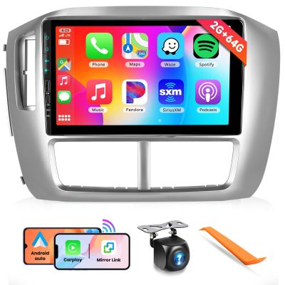 2G+64G Android Car Stereo for Honda Pilot 2006-2008 with Wireless Carplay with WiFi GPS Navigation Radio Player Android Auto 9 Touchscreen Audio Backup Camera Multimedia Head Unit for Honda Pilot