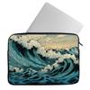 Great Wave Mac Book Pro 14" Sleeve - Trendy Laptop Sleeve - Printed Mac Book Sleeve view 1