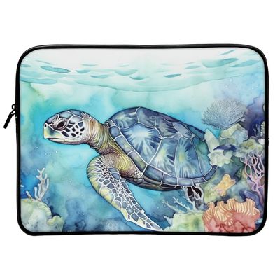 Sea Turtle 16" Laptop Sleeve - Cool Laptop Sleeve - Themed Laptop Sleeve with Zipper