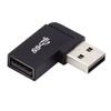 Cablecc USB3.0 Male to Female Support 10Gbps Extension Power Data Video 90 Degree Adapter Left Angled Type view 1