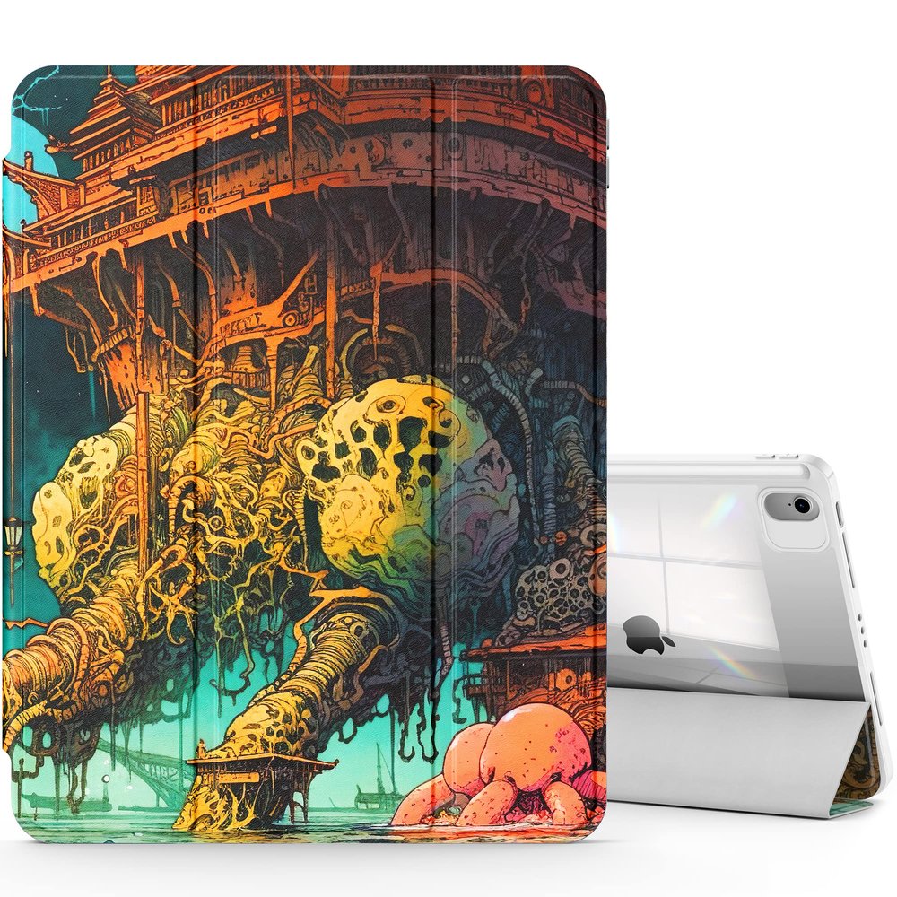 Marasone iPad Air 5/4 Gen Case - 10.9/11 Inch Unisex TPU Hard Shell Tablet Case with Tri-Fold Design and Anti-Fingerprint Feature - Ultra-Thin Design