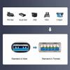 Cablecc USB3.0 A Male to Female Extension Power Data Video Support 10Gbps Adapter Down Angled Type view 3