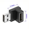 Cablecc USB3.0 A Male to Female Extension Power Data Video Support 10Gbps Adapter Down Angled Type view 4