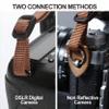 Padwa Lifestyle Pink Camera Straps - Double Layer Crazy Horse Cowhide Head,1.5" Wide Pure Cotton Woven Camera Straps,Adjustable Shoulder & Neck Strap for DSLR Cameras,Great Gift for Photographers view 4