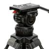 Teris 12kg 66" Professional Aluminum Tripod Video Camera Tripod Fluid Head 100mm Bowl Heavy Duty Camcorder Tripod TX-V12L Plus for ENG ARRI RED Sony Camera Film Camera view 2