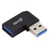 Cablecc USB3.0 Extension Power Data Video Male to Female Support 10Gbps 90 Degree Adapter Right Angled Type view 1