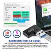 Cablecc USB3.0 Extension Power Data Video Male to Female Support 10Gbps 90 Degree Adapter Right Angled Type view 2