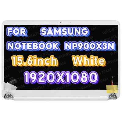 WARWOLFTEAM Replacement for Samsung NP900X3N-K03US NP900X3N-K04US IPS LCD Screen Complete Assembly Touch FHD 1920x1080 Version(White)