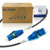 Bangun 50-Pack - 5m Uniboot LC to LC Armored Fiber Patch Cable, Singlemode 9/125um Fiber Optic Cable Jumper Optical Patch Cord, Duplex, (OS1/OS2 Compatible), LSZH Black view 1