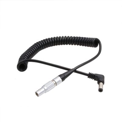 HangTon 12V DC Barrel to 0B 2 Pin Coiled Power Cable for ARRI Alexa Camera, Teradek Bond, Preston MDR4, FEELWORLD F7 Pro Monitor, Z Cam E2 S6 Camera Coiled