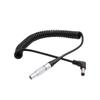 HangTon 12V DC Barrel to 0B 2 Pin Coiled Power Cable for ARRI Alexa Camera, Teradek Bond, Preston MDR4, FEELWORLD F7 Pro Monitor, Z Cam E2 S6 Camera Coiled view 1