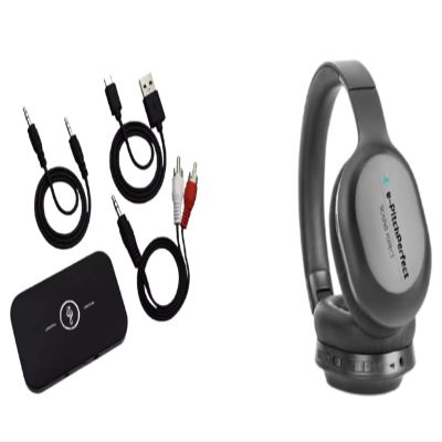 WLV-TECH e-PP-TVBT-002 Personal TV Listening System Consists of Wireless ANC Bluetooth Headphone e-PP- ANC-BT & BT Tx/Rx Bluetooth Audio Transmitter/Receiver
