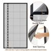 Risareyi Side Opening Magnetic Screen Door, 30 x 98 inch, Black view 3