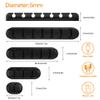 Cord Organizer Clips Cable Holder - 5 Packs Self Adhesive Cable Management for USB Cable/Power Cord/Wire view 4