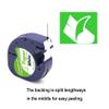 Fanooma Label Tape Replace for DYMO Letra Tag Refills 91200 91330 10697 S0721510 White Paper 12mm x 4m (1/2" x 13'), for Dymo LetraTag LT200B Plus LT100H LT100T QX50 XR XM Label Maker, 10-Pack view 4