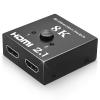 8K@60Hz HDMI 2.1 Switch 2 in 1 Out & 1 in 2 Out, Manual Bi-Directional Switcher for PS5 Xbox PC & Dual Monitors, 48Gbps 4K@120Hz (Not a Splitter) view 1