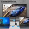 8K@60Hz HDMI 2.1 Switch 2 in 1 Out & 1 in 2 Out, Manual Bi-Directional Switcher for PS5 Xbox PC & Dual Monitors, 48Gbps 4K@120Hz (Not a Splitter) view 4