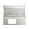 Bayjebu Replacemet Parts for HP Envy x360 15-DR 15T-DR 15.6" Palmrest Bezel US Backlit Keyboard for UMA L56975-001 Silver view 1