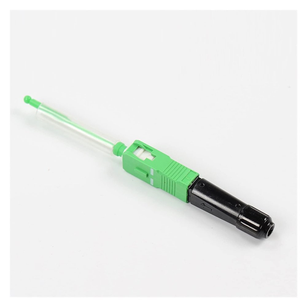EZGISH Optical Fiber Fittings 100PCS SC APC Hot Melt Optical Fiber Fast Connector FTTH Field Quick Assembly Fiber Optic connectors Communication Equipment