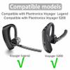 3 Pcs Silicone Ear Tips for Voyager 5200 / Voyager Legend, Replacement Medium Size Noise Reduce Rubber Earbuds Gel Wings Compatible with Plantronics Voyager 5200 & Legend - M Black view 2