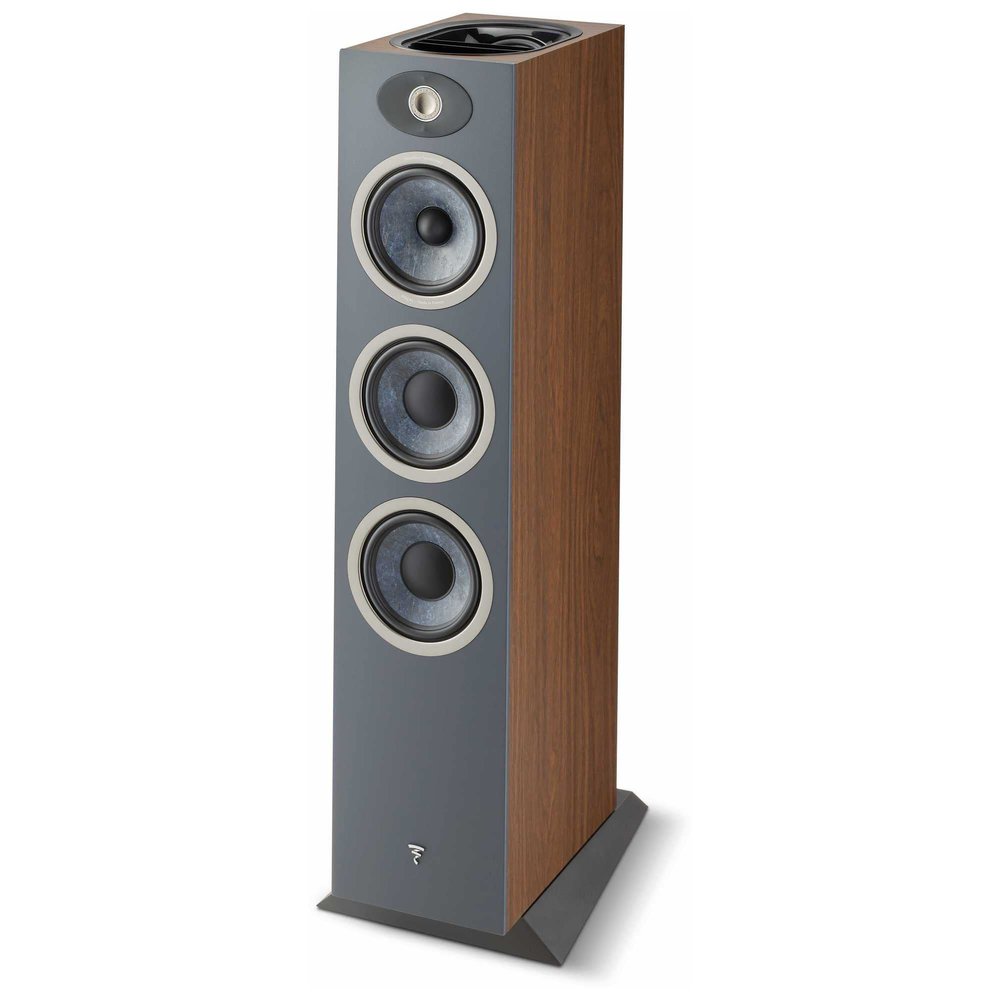 Focal Theva N3-D - Dolby Atmos Compatible 3-Way Floorstanding Loudspeakers with 6.5-Inch Drivers, Sold Individually, Dark Wood - FTHEVAN3DW-D