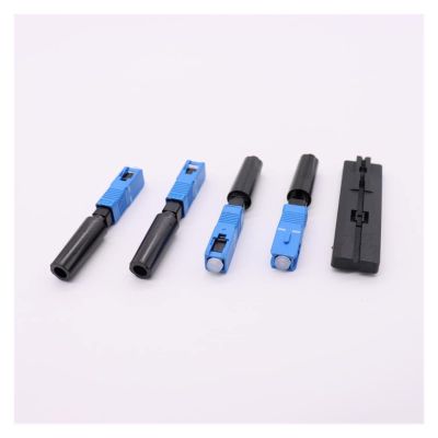 EZGISH Optical Fiber Fittings Single-Mode Fiber Optic SC UPC Fast Connector 100pcs FTTH SCUPC Quick Connector Fiber Optic Fast Adapter Straight Tail Communication Equipment (Color : 100pcs)