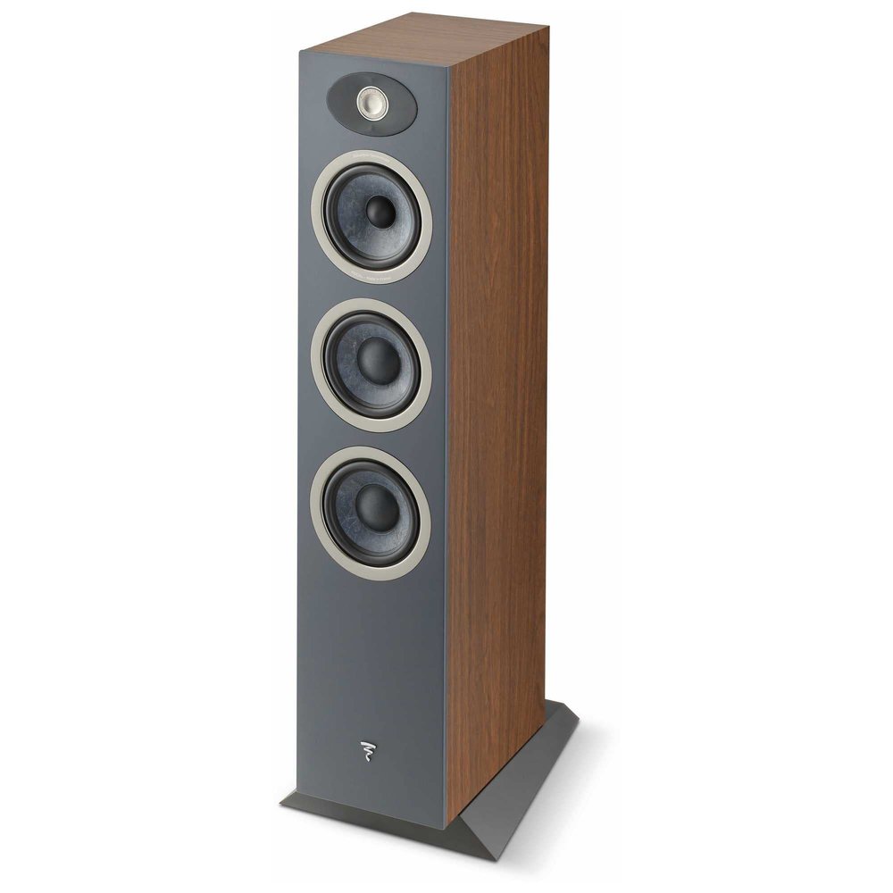 Focal Theva N2-3-Way Floorstanding Loudspeakers with 5-Inch Drivers, Sold Individually, Dark Wood - FTHEVAN2DW