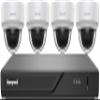 Honeywell HN30040101D45PK 5-Piece Surveillance Kt; Includes (4) HC30W45R3 White 5MP Dome Cameras, and (1) HN30040101 4-Channel NVR with 1TB HDD view 1