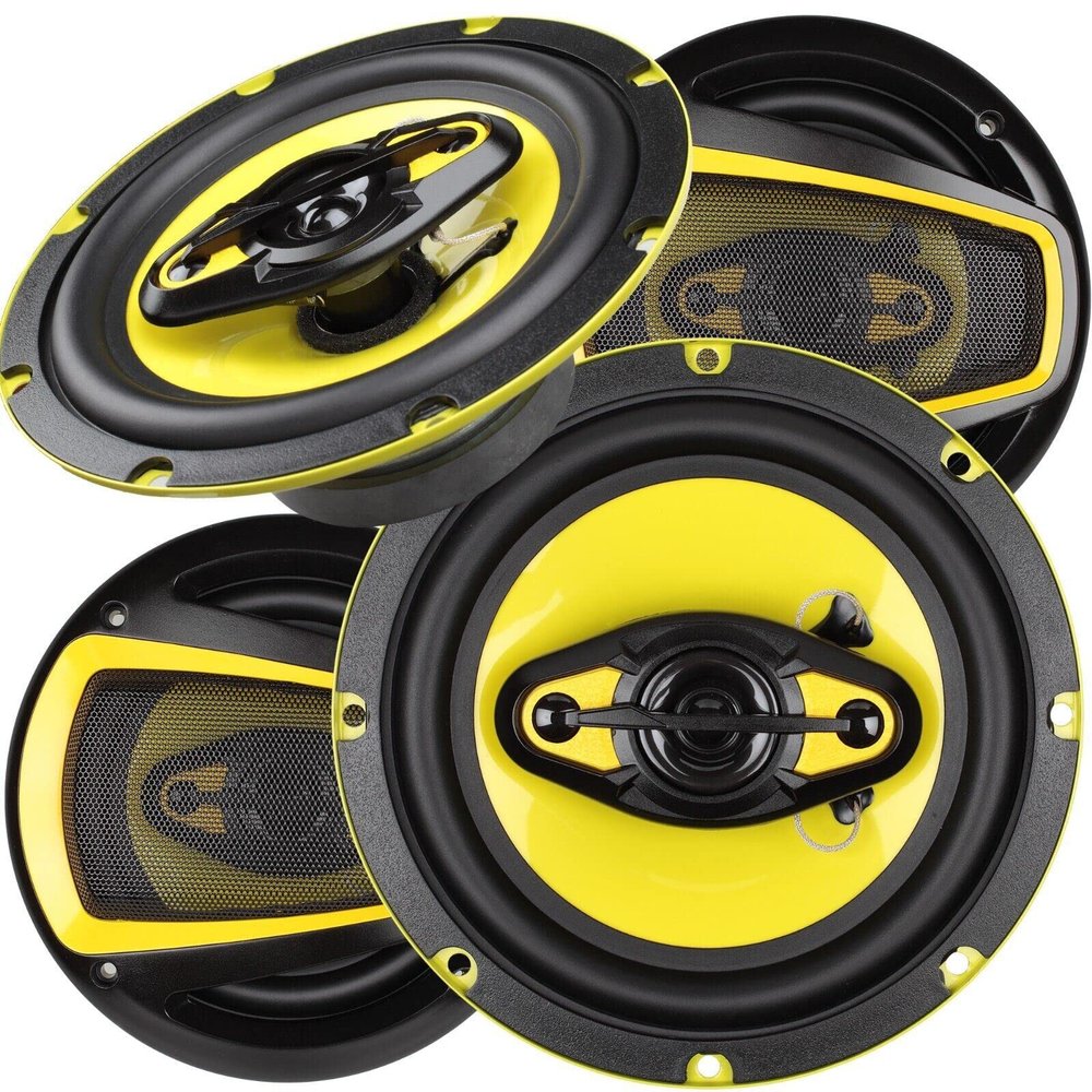 AUDIOTEK Audio 1300W 6.5-Inch 4-Way Car Audio Coaxial Speakers System - 2 Pairs