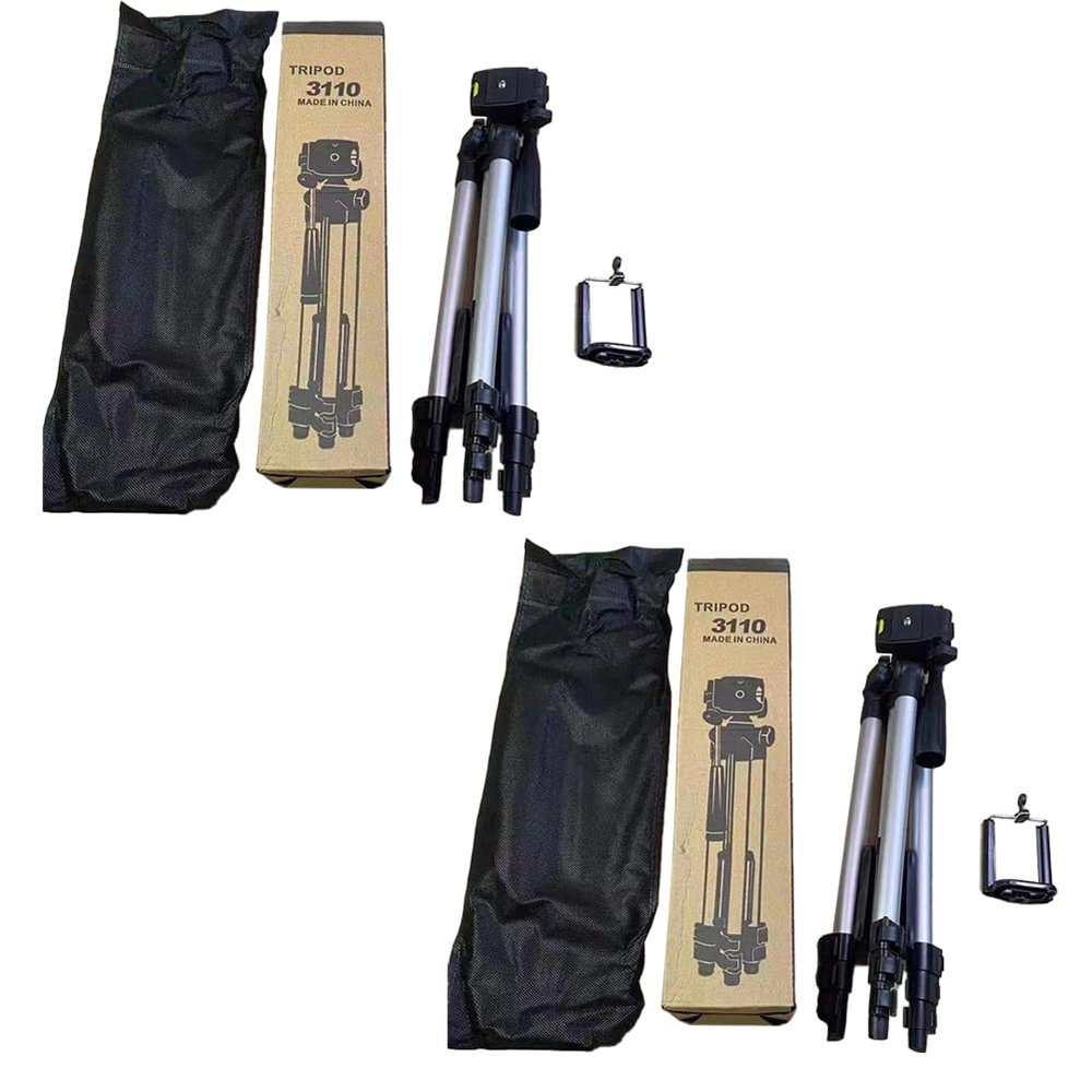 Magik 1-2 Pack Camera Lightweight Portable Tripod Mounting Phone Holder Carry Case (2 Pack)