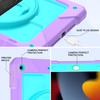 BMOUO Case for iPad 9th/8th/7th Generation 10.2", Shockproof 360 Rotating Stand Shoulder Hand Strap for iPad 9th/8th/7th Gen Case with Pencil Holder for iPad 10.2 inch 2021/2020/2019 - Purple Teal view 4
