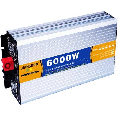 Power Inverter 6000W/8000W Pure Sine Wave Inverter DC 12V 24V to AC 110V 220V Car Inverter for Car, RV Truck,Solar System,Travel Camping,6000W-12Vto220V