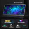 MAGICRAVEN 4K Portable Monitor, 17.3" 3840x2160 IPS Laptop Screen, 1500:1 400 Nits USB C HDMI Computer Gaming Display with Speakers & Smart Cover, Portable Monitor for PC Phone PS4/5 Xbox Switch view 3