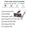 10000W Power Inverter Pure Sine Wave,12V Dc to 110V/120V Ac Converter, LCD Display for Home Rv Solar System Car Microwave, Power Tool, Water Pump, Induction Cookers,24Vto220V view 2