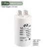 YOKIVE CBB60 Run Capacitor, 450V AC 16uF 50/60Hz Double Insert Round Capacitor, Low Loss, Great for Washing Machines, Air Conditioners, Motor (White,72x40mm) view 2